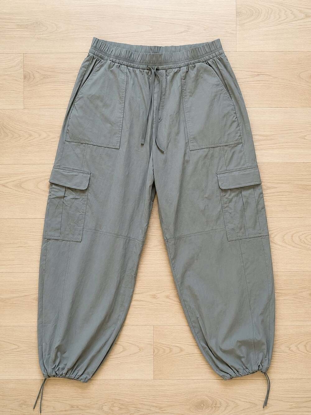 Calia Women's Relaxed Fit High Rise Nylon Cargo Jogger Pants XL